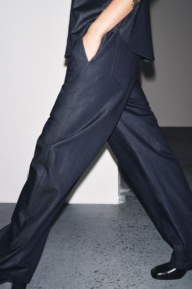 ZW COLLECTION DENIM JOGGERS - Blue by Zara - Image 2