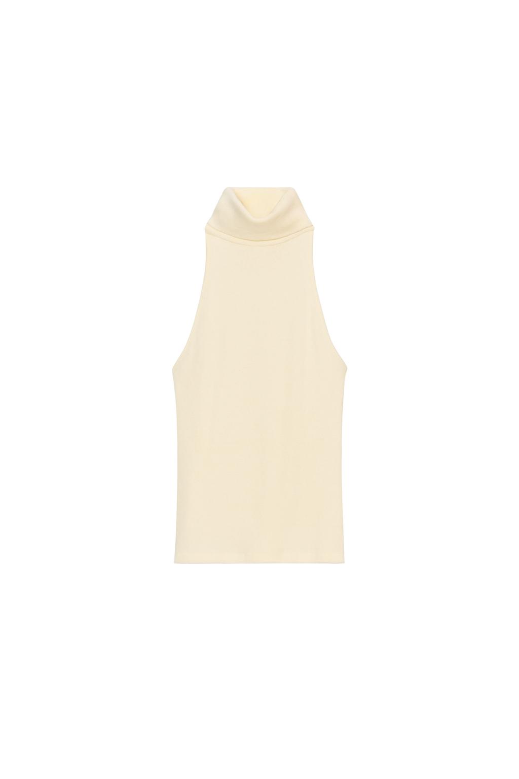 HIGH NECK SLEEVELESS TOP - image 3