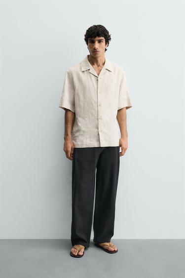 FLOWING PLEATED TROUSERS - Black by Zara