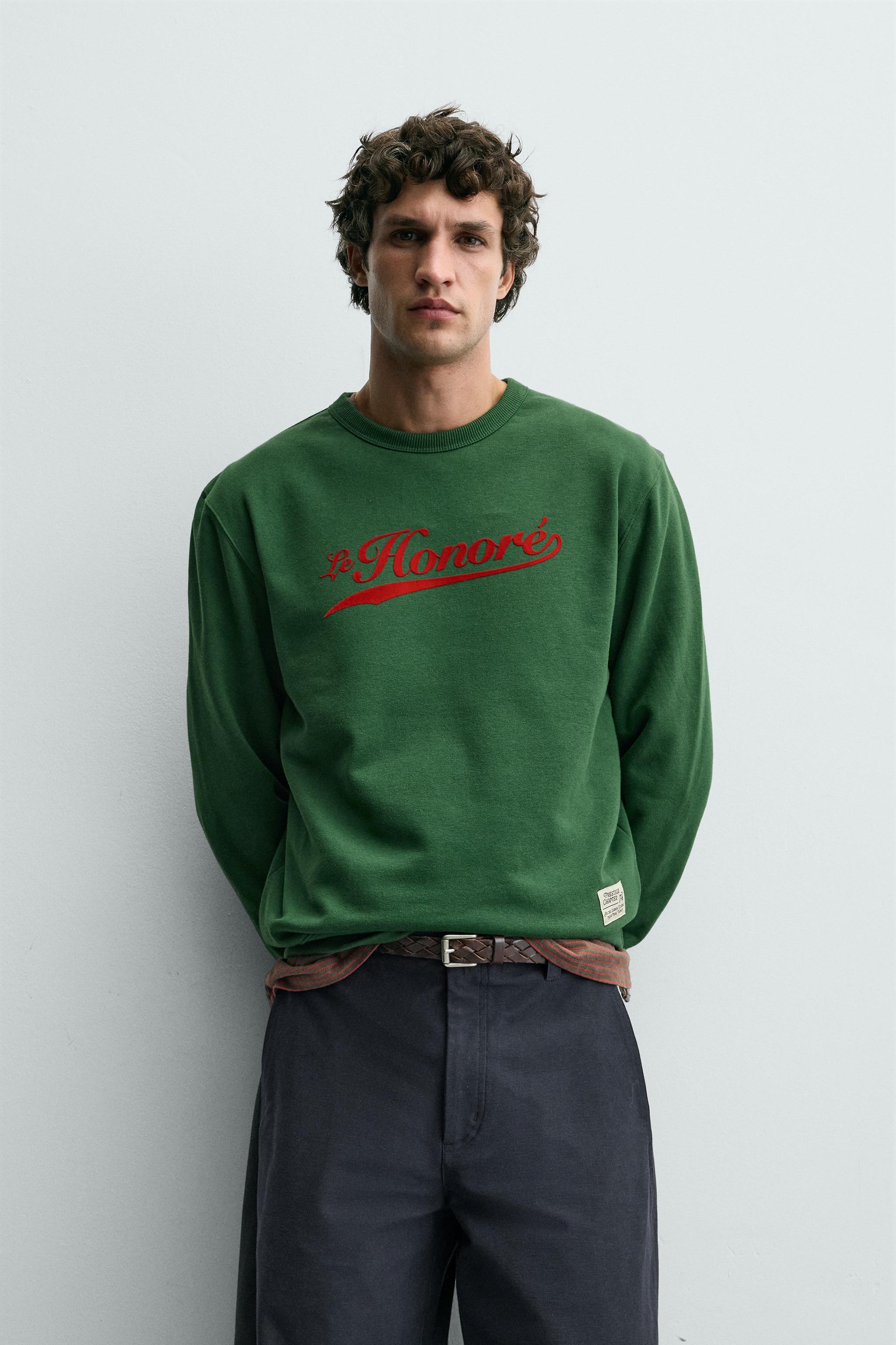 クルーネックスウェットシャツ – メンズ | ZARA 日本