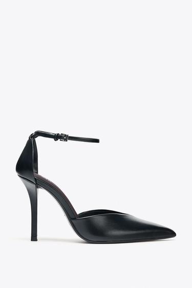 ANKLE STRAP HIGH-HEEL SHOES - Black by Zara - Image 0