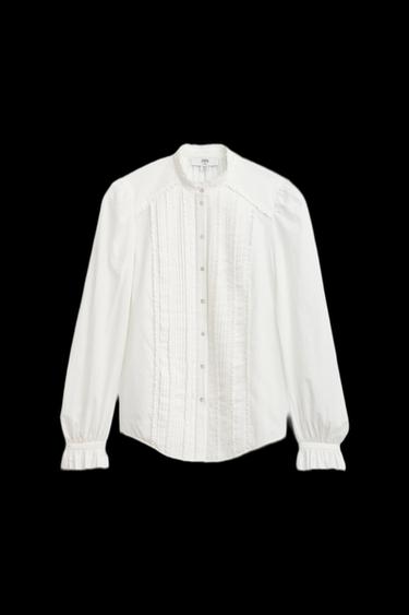 HEMD MIT ZIERFALTEN – LIMITED EDITION - Weiß von Zara