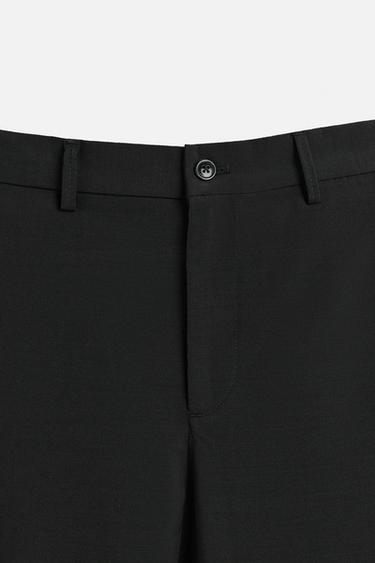REGULAR FIT SUIT TROUSERS - Black by Zara - Image 6