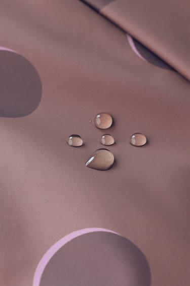 POLKA DOT WATER-RESISTANT RAINCOAT - Dusty mauve by Zara - Image 8