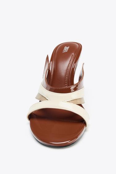 ASYMMETRIC HEELED SANDALS - Multicoloured by Zara - Image 6