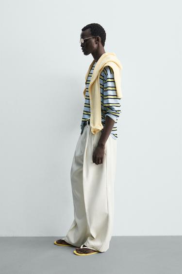 JACQUARD STRIPED T-SHIRT - striped by Zara - Image 3