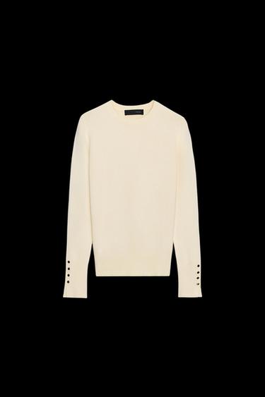 BASIC-PULLOVER AUS GLATTSTRICK - Butterfarben von Zara - Bild 0
