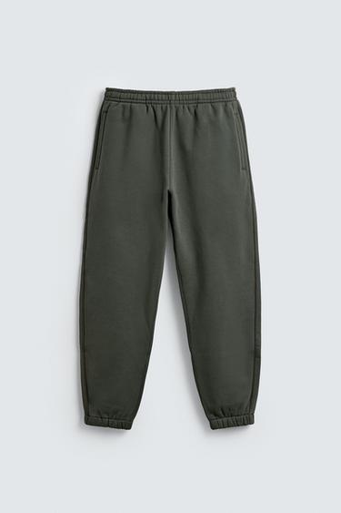 PANTALÓN JOGGER REGULAR FIT VIVO - Verde medio de Zara