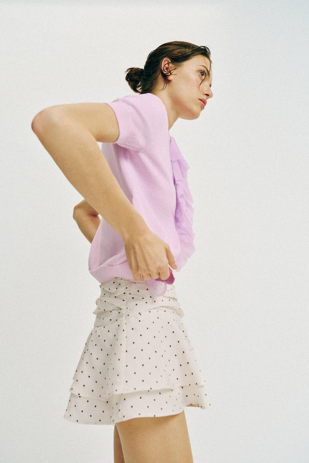 RUFFLED POLKA DOT SKORT