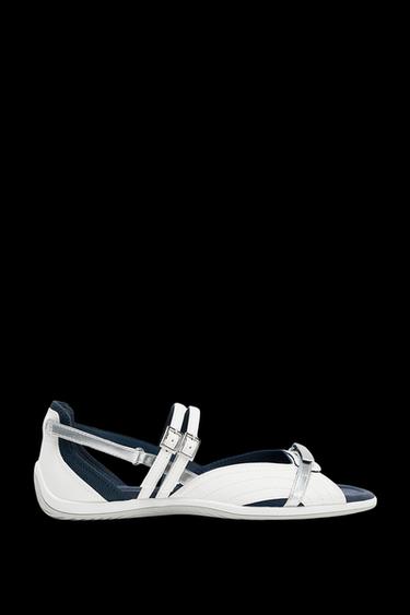 STRAPPY SPORTS SANDALS - White by Zara - Image 0