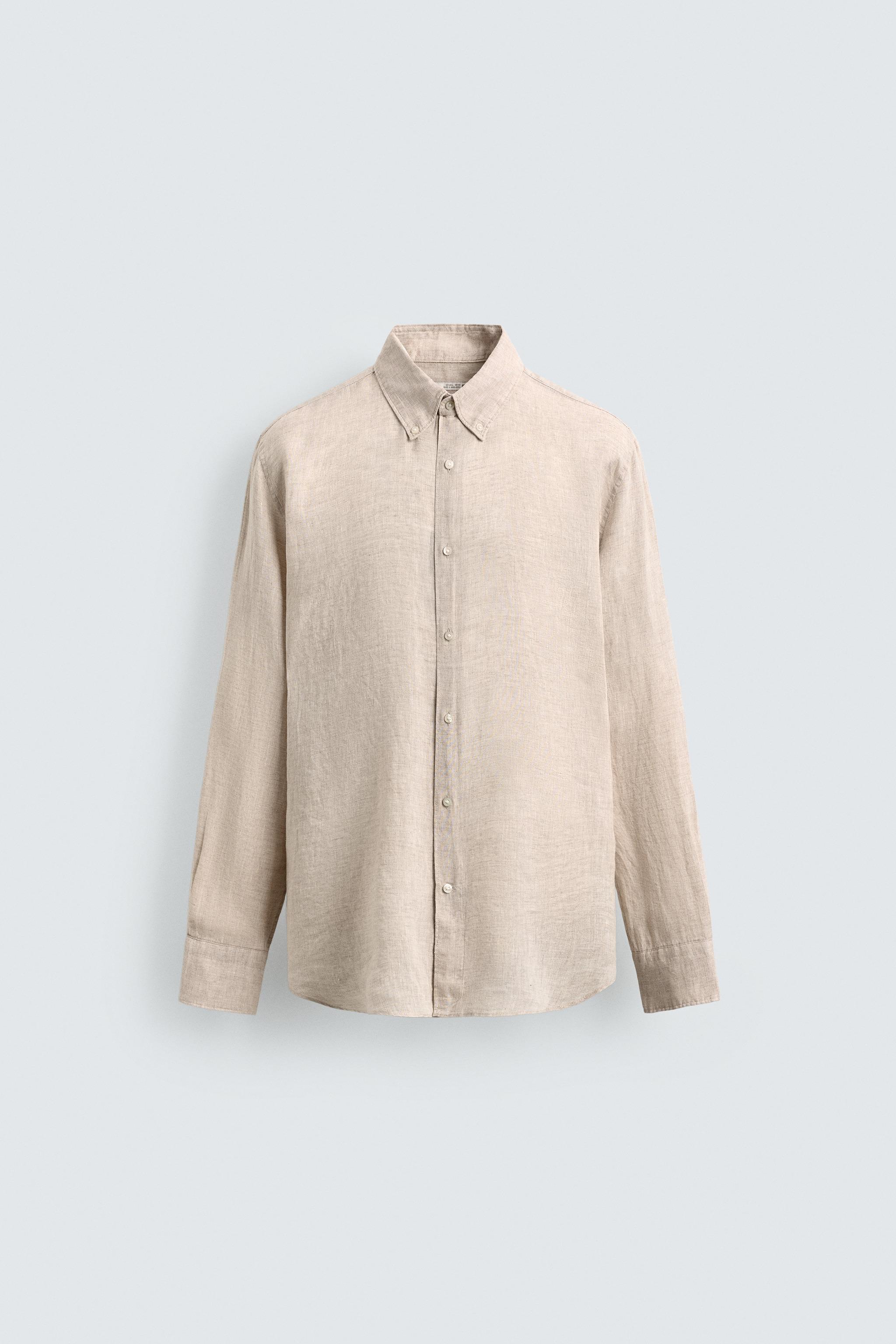 CHEMISE REGULAR FIT 100% LIN