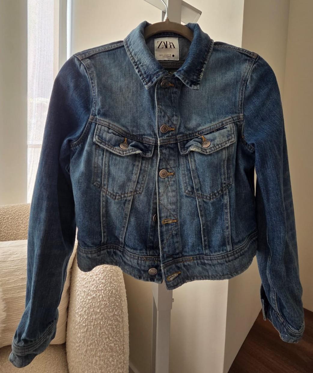 WASHED DENIM JACKET ZW COLLECTION