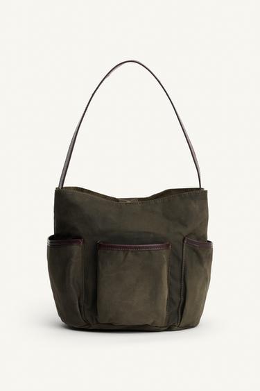 BOLSO DE HOMBRO JARDINERO LIMITED EDITION - Verde de Zara