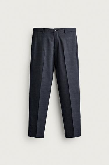 КАРИРАНИ ПАНТАЛОНИ ОД КОСТУМ СО СТАНДАРДЕН КРОЈ - Сина од Zara