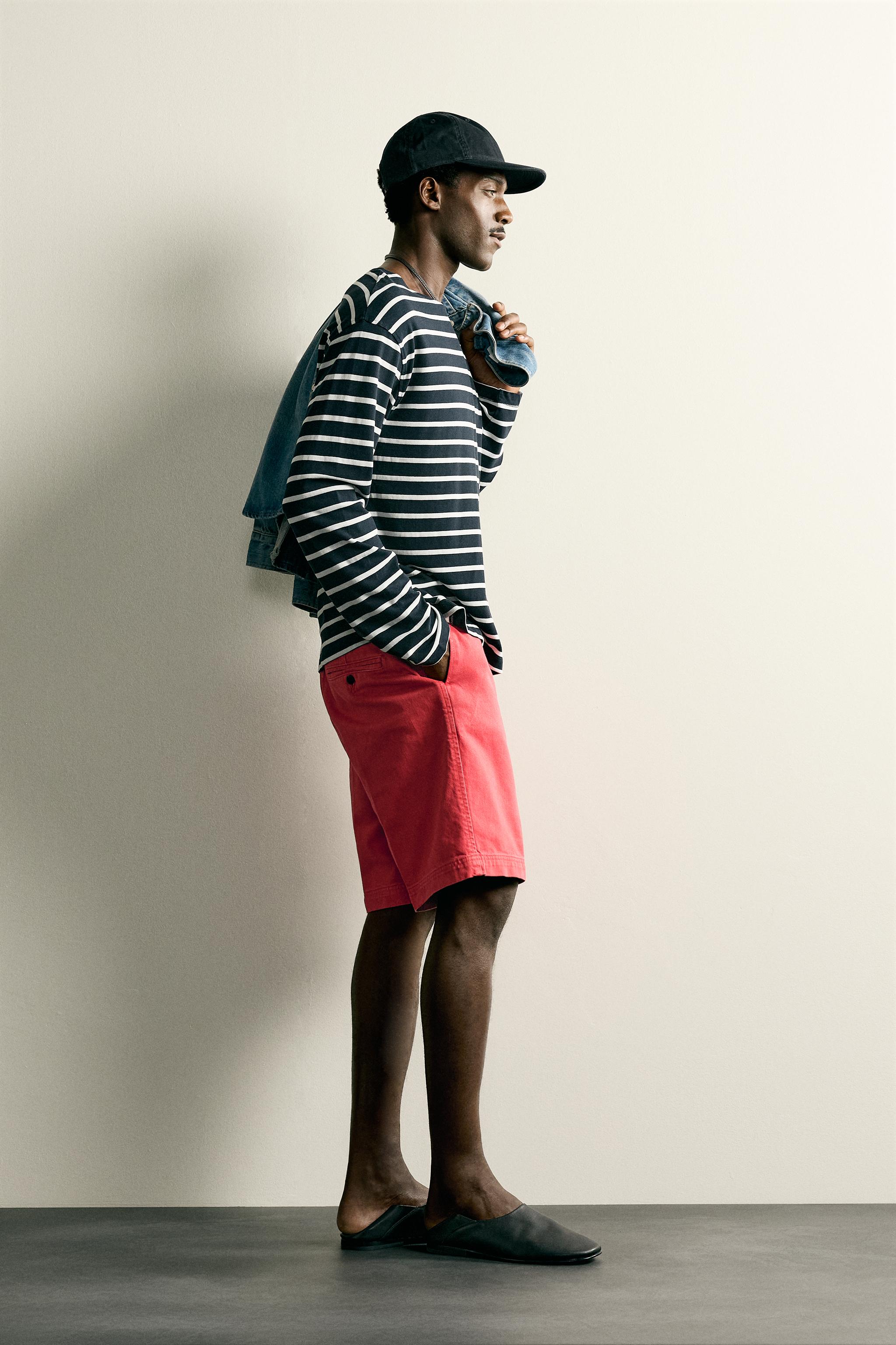STRAIGHT FIT CHINO SHORTS