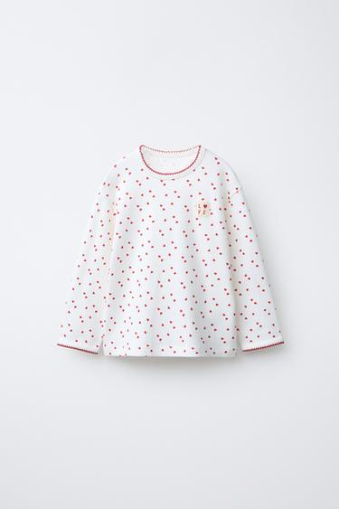 1 1/2-6 YEARS/ HEART PYJAMAS - Ecru by Zara - Image 1