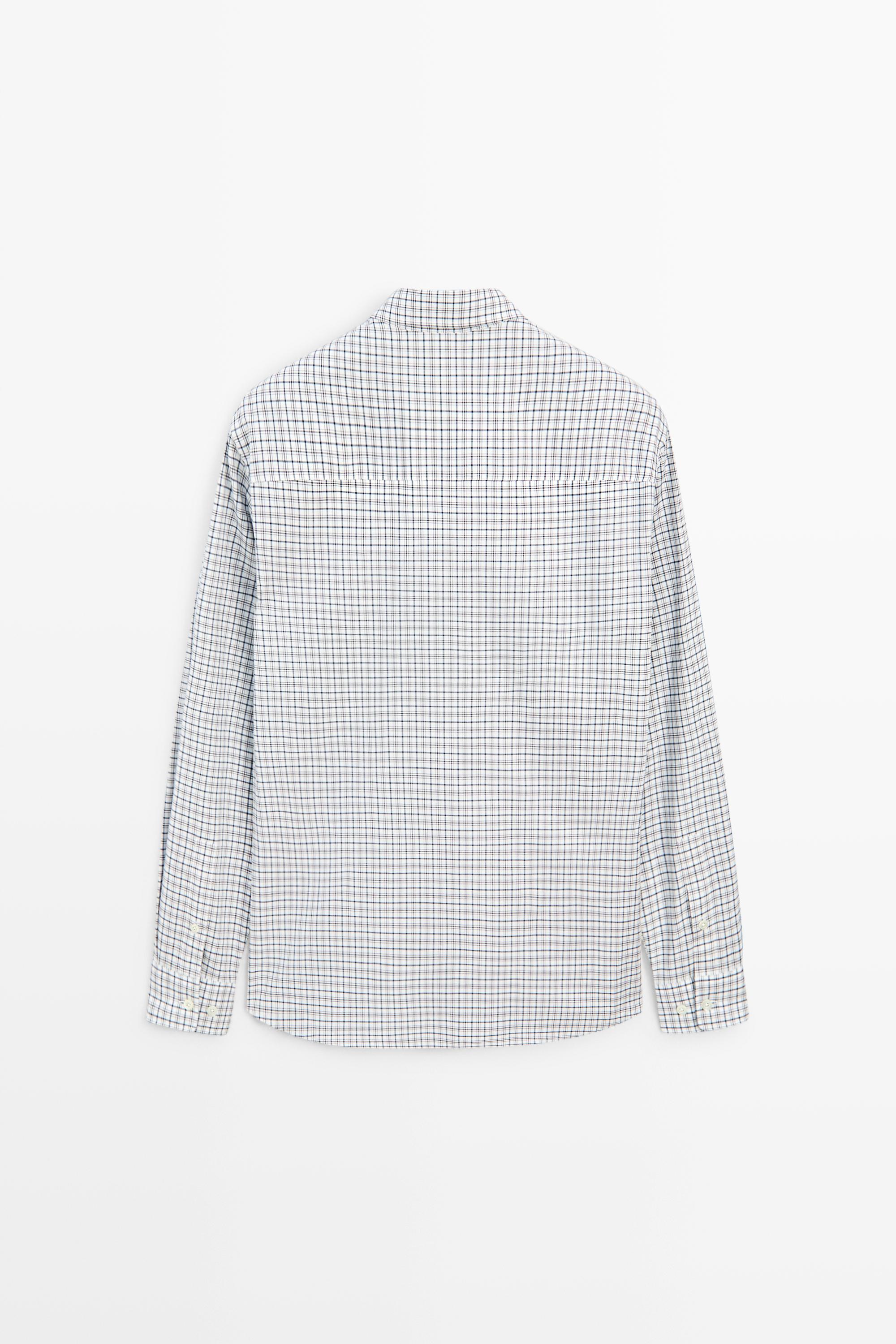 Chemise regular fit à carreaux 100 % coton