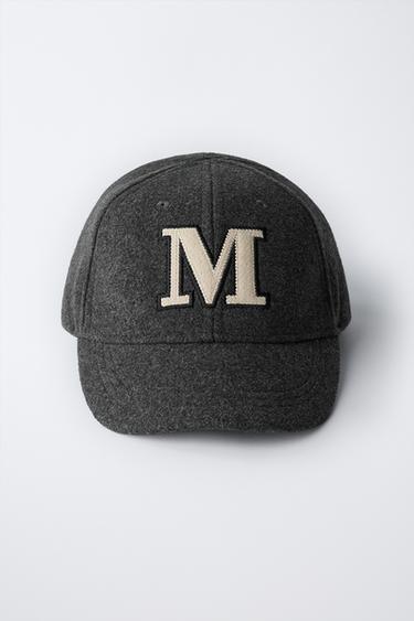 GORRA PAÑO INICIAL - Gris vigoré de Zara