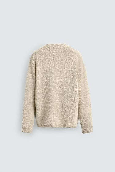 PULL STRUCTURE IRRÉGULIÈRE - Écru de Zara - Image 6