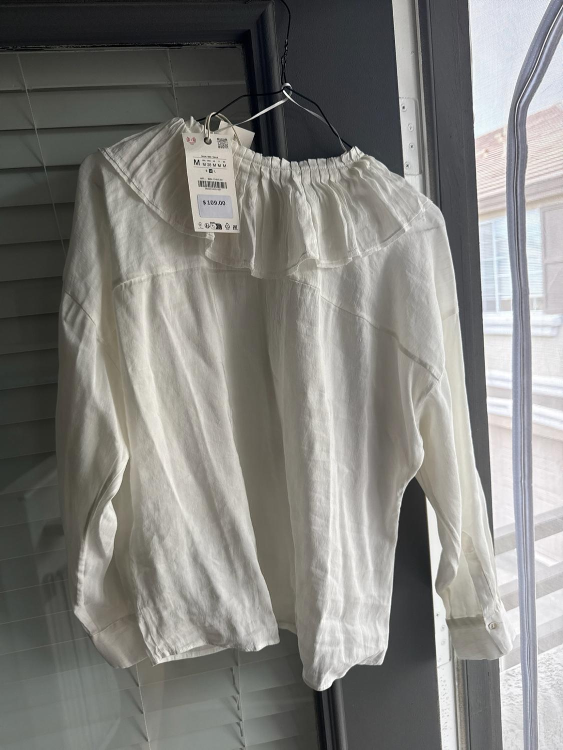ZW COLLECTION LINEN AND SILK BLEND SHIRT - Image 2