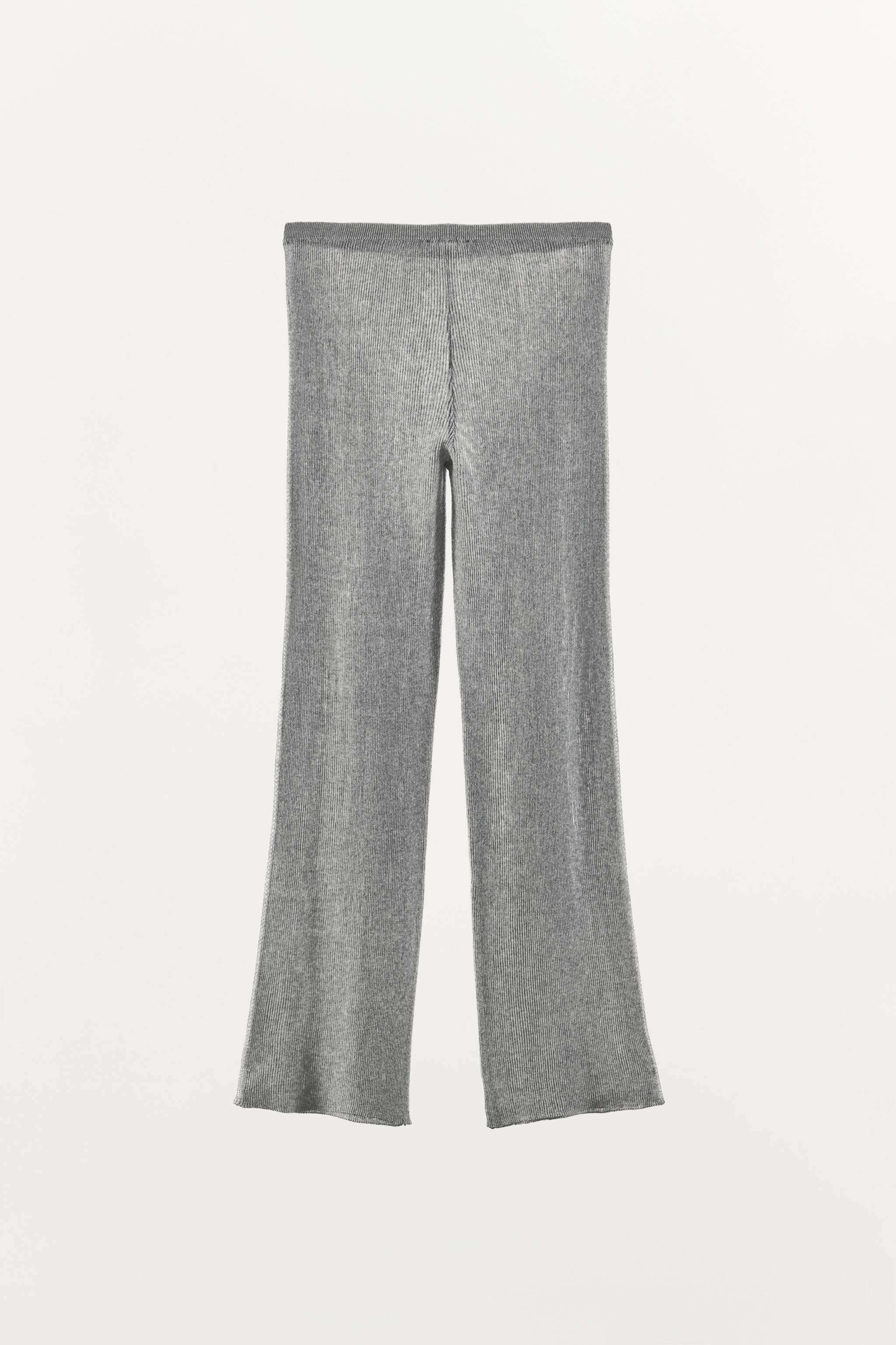 RIB-KNIT PANTS