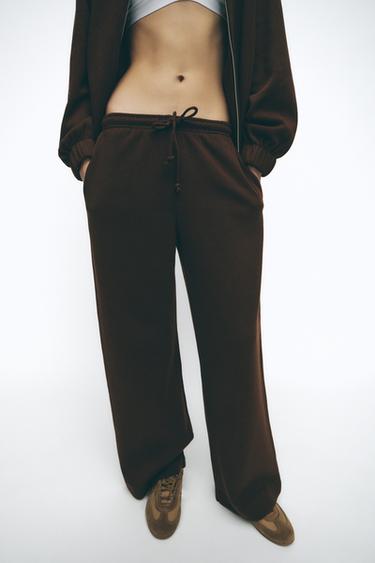 PANTALON DROIT SOFT - Chocolat de Zara - Image 2