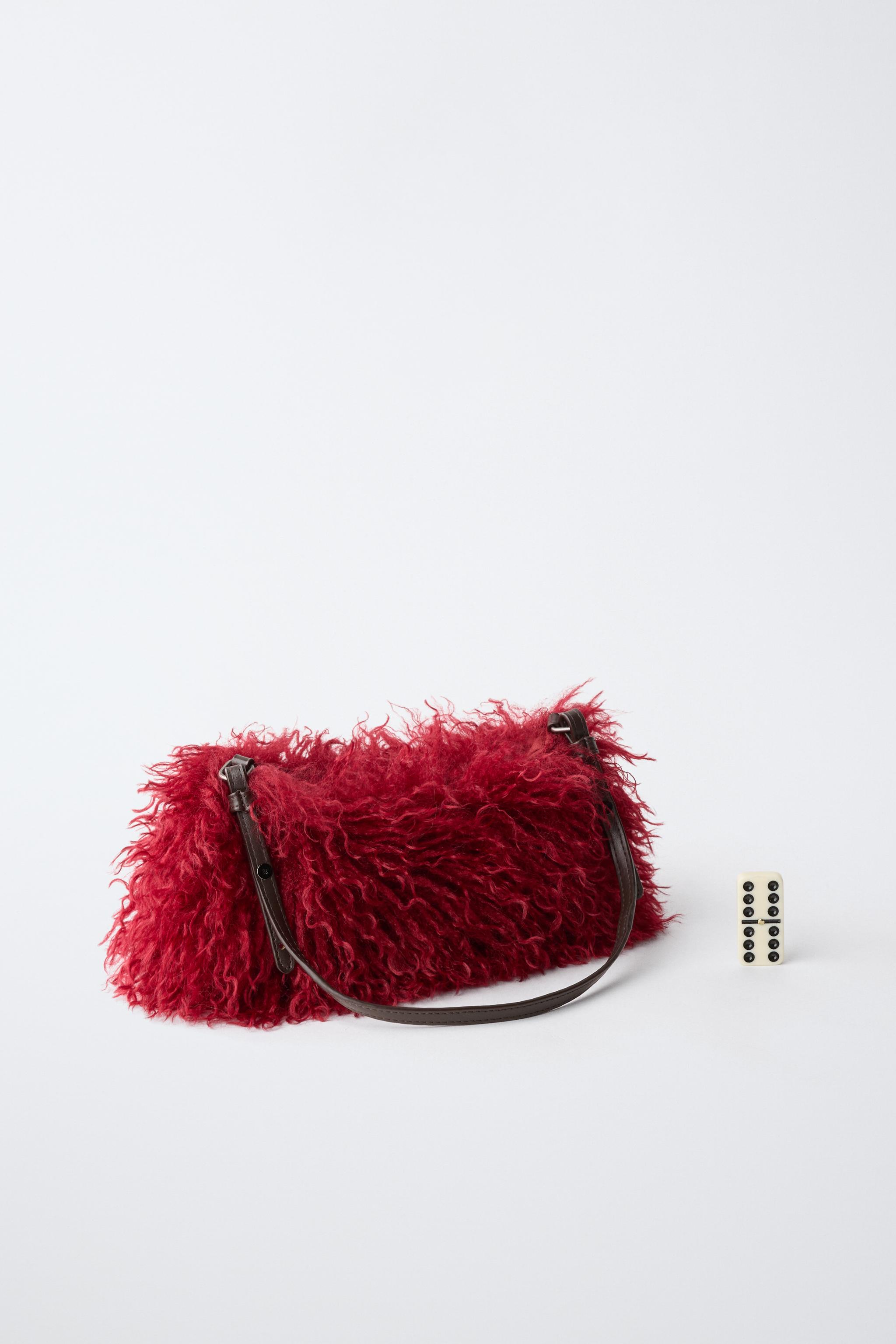 SAC SHOULDER EFFET FOURRURE