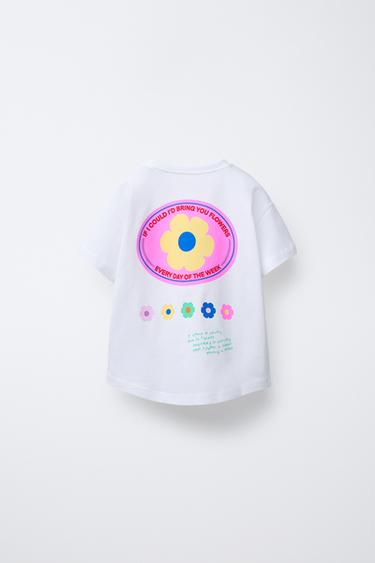 PRINTED T-SHIRT - White by Zara - Image 1