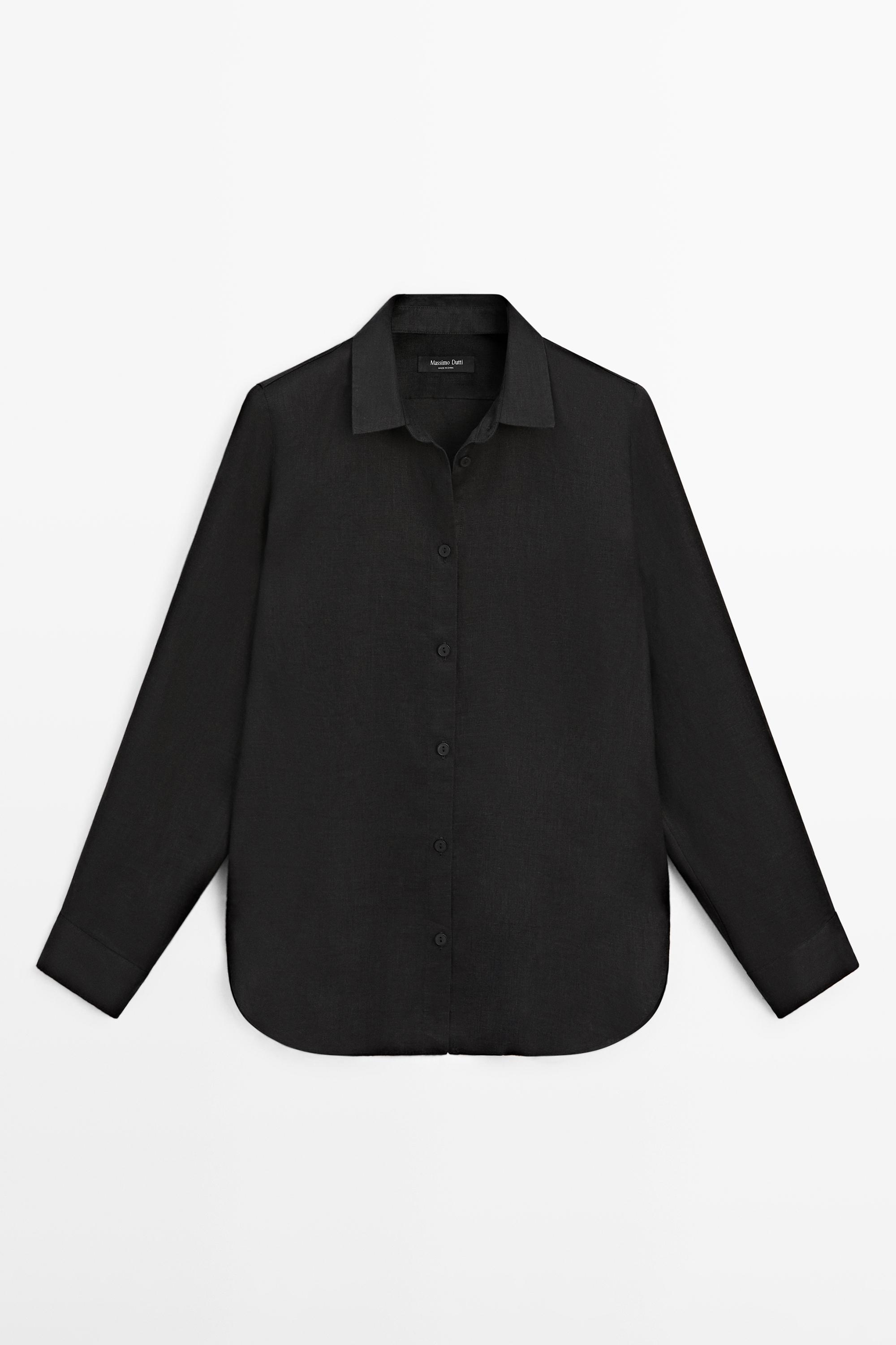 Flowing 100% linen shirt