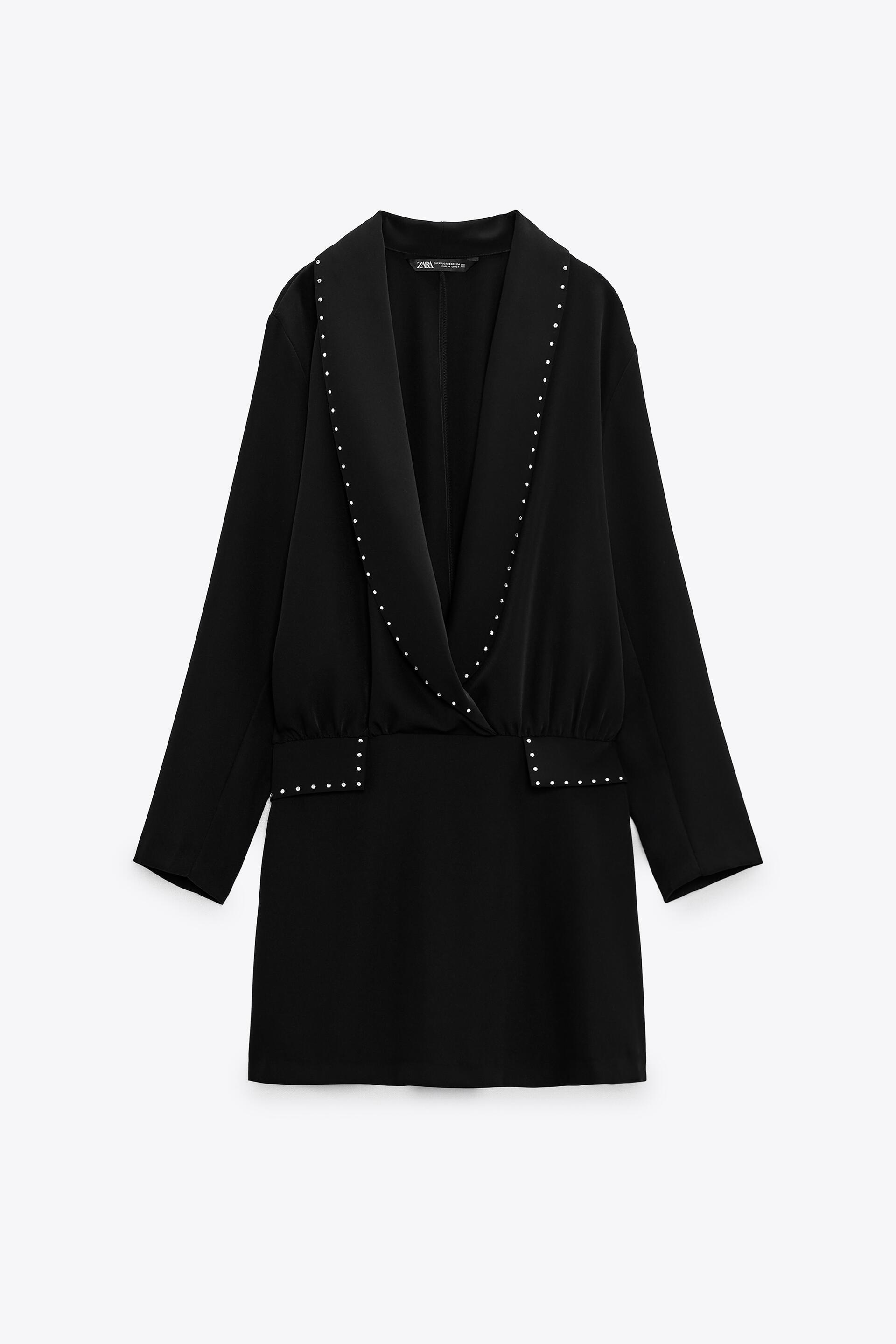 VESTITO BLAZER BRILLANTE Nero ZARA Italia Italy