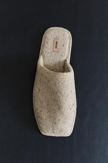 WARM FABRIC SLIPPERS - Beige by Zara - Image 5