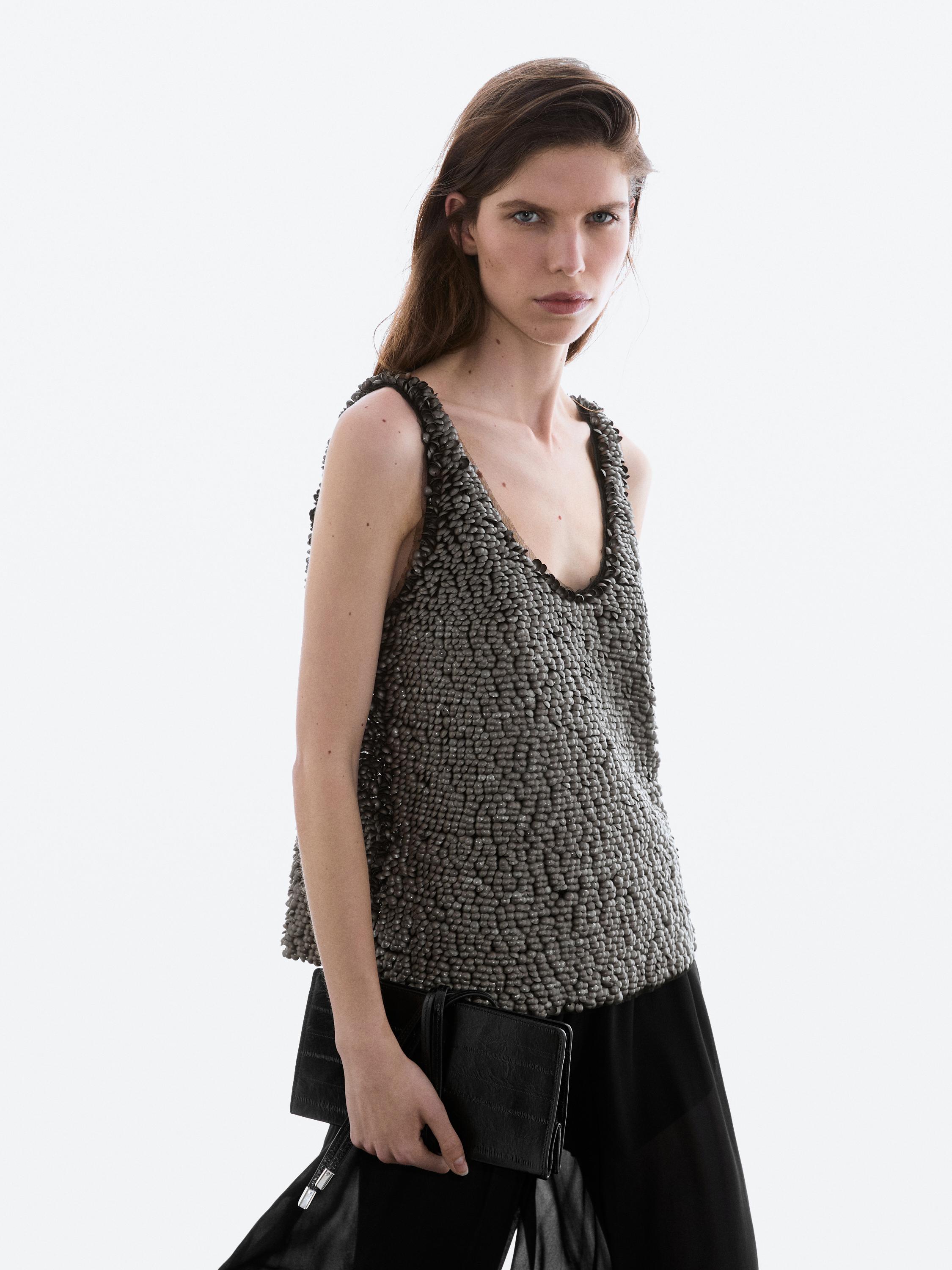 Débardeur perles fantaisie