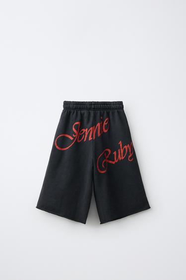 JENNIE RUBY® PRINT PLUSH BERMUDA SHORTS — Anthracite grey 2