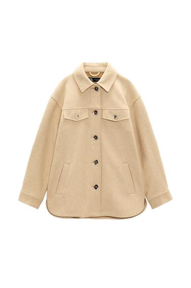 PLUSH LONG OVERSHIRT
