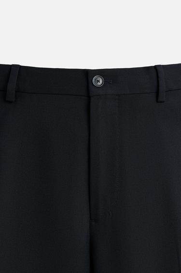 PANTALON DE COSTUME AVEC LAINE - Bleu marine de Zara - Image 6