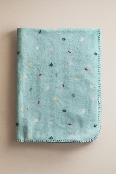 MICKEY & MINNIE ©DISNEY LETTERS FLEECE BABY BLANKET - Multicolour van Zara