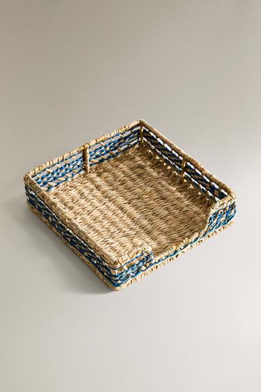 PORTE-SERVIETTES CARRÉ ALGUES - Bleu de Zara - Image 1