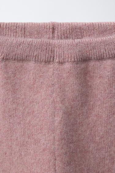 100% CASHMERE BAGGY TROUSERS - Light pink by Zara - Image 2