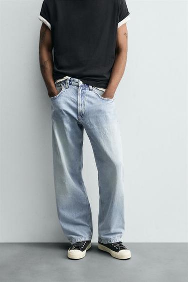 BAGGY FIT JEANS - Light blue by Zara