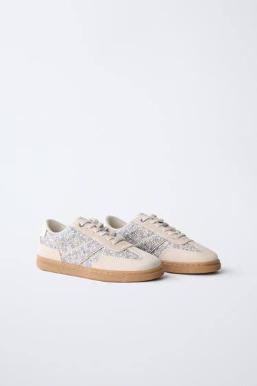 FLORAL SNEAKERS - Beige by Zara - Image 1