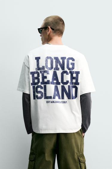 T-SHIRT RELAXED FIT IMPRIMÉS DÉLAVÉS - Blanc de Zara - Image 2