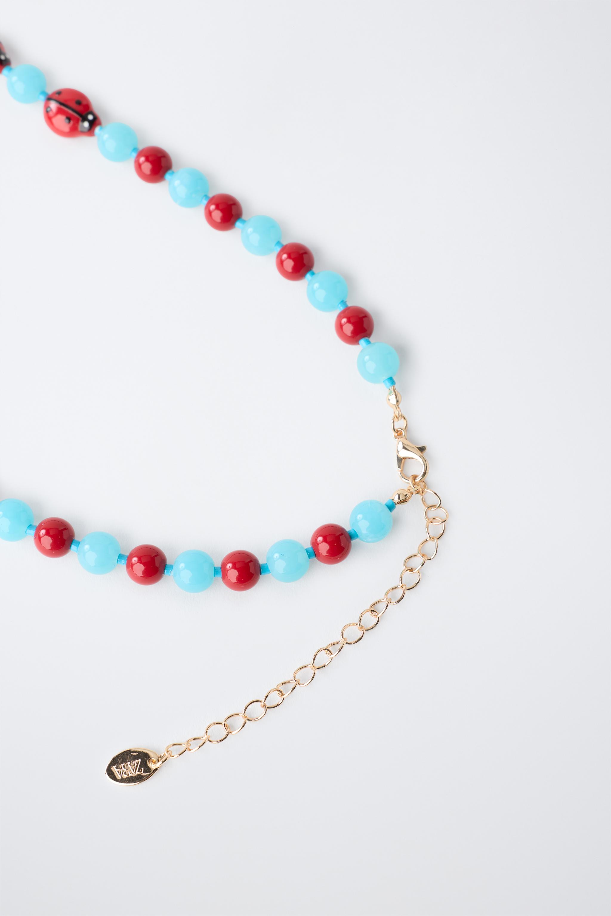 LADYBUG BEADED NECKLACE