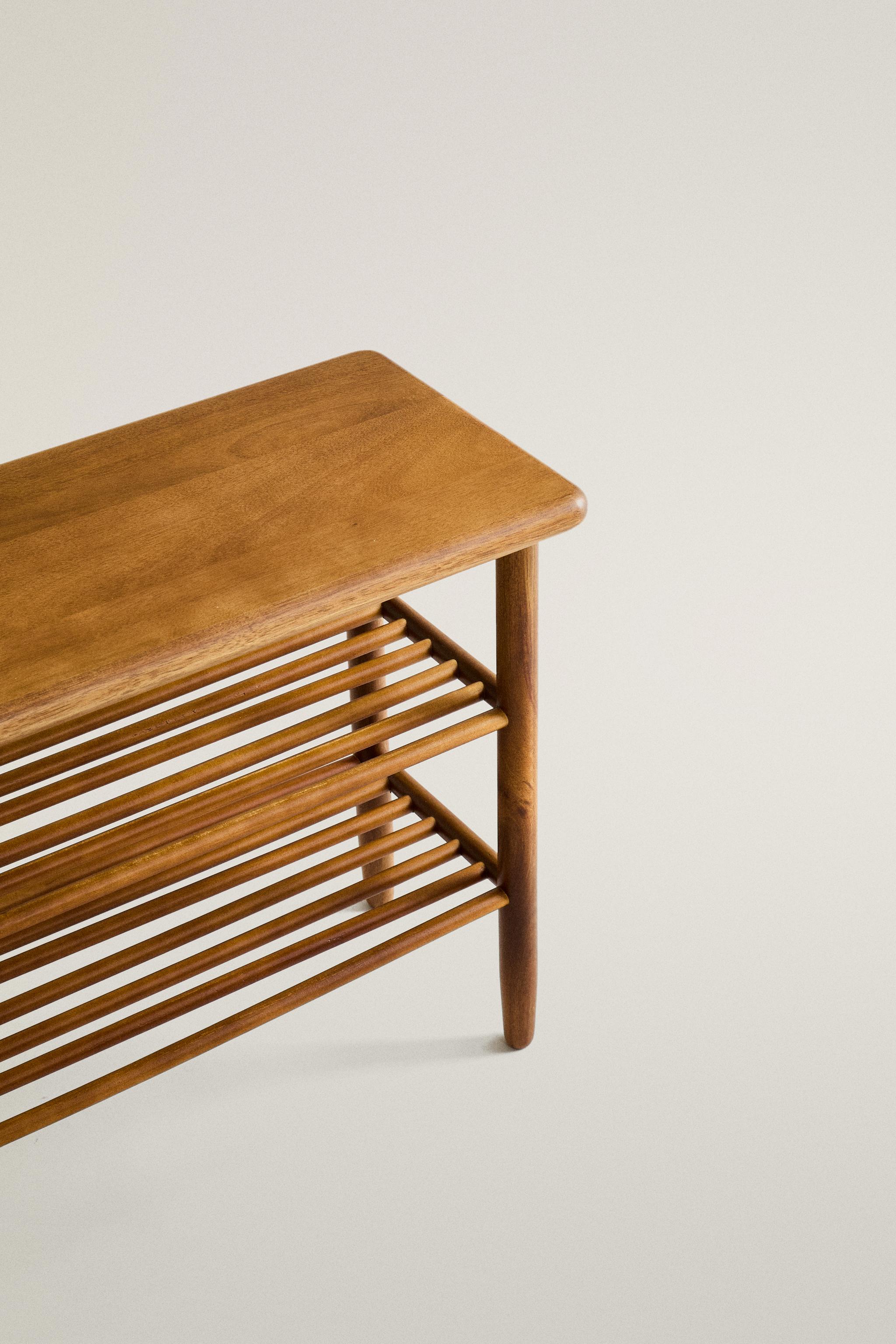 ACACIA SHOE BENCH