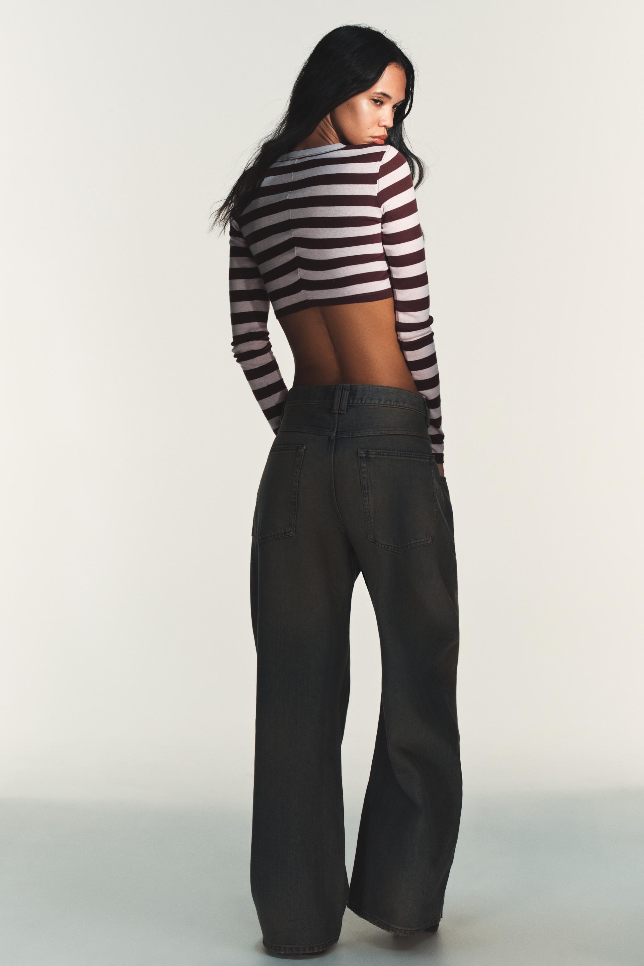 TOP CROPPED RAYURES
