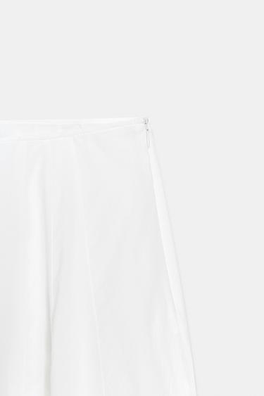 ZW COLLECTION ASYMMETRIC FLOWING SKIRT - White by Zara - Image 2