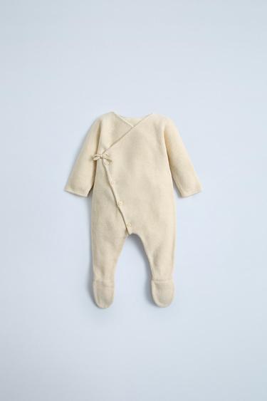 CABLE-KNIT KIMONO - Light beige by Zara