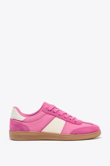 COLOURED SPORTS TRAINERS - Fuchsia by Zara