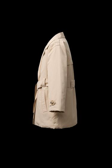 TRENCH ACOLCHADA CINTURÓN - Arena de Zara