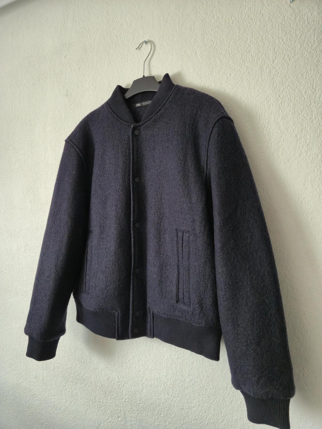 BOUCLÉ TEXTURED BOMBER JACKET