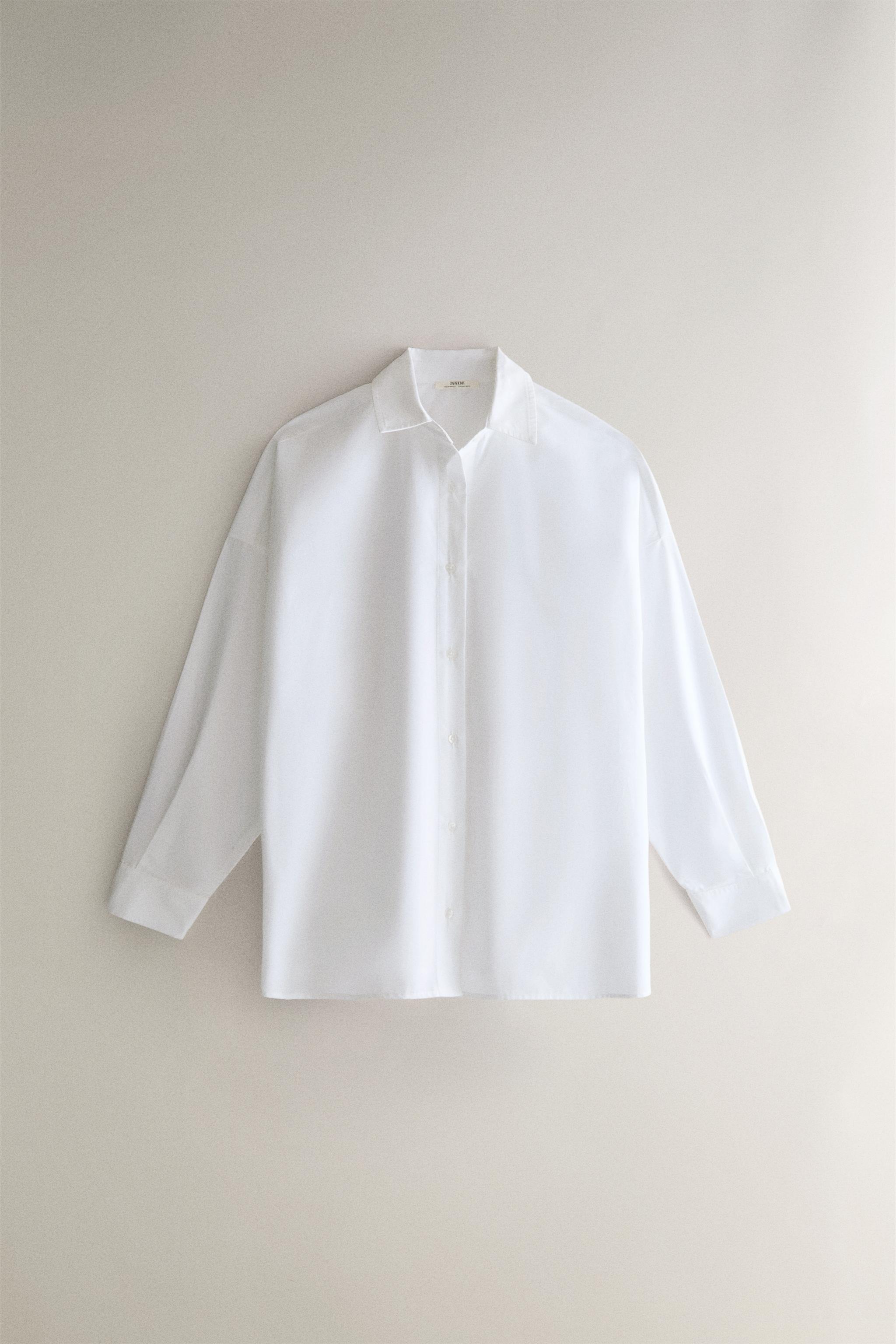 SOLID COTTON SHIRT — White